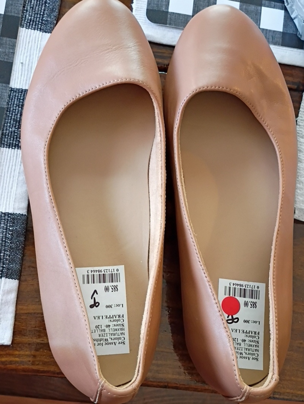 Naturalizer Women’s Blush Nude Ballet Flats 8.5 W